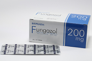 FUNGAZOL (ケトコナゾール) 200mg 100錠　ニゾラルタブレットのジェネリック
