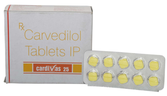 カルベジロール（Cardivas 25 mg）100錠