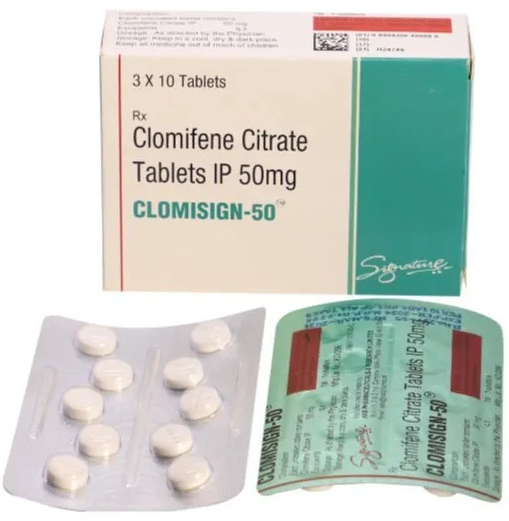 Clomisign 50 mg 100錠 クロミッドのジェネリック　睾丸の機能回復