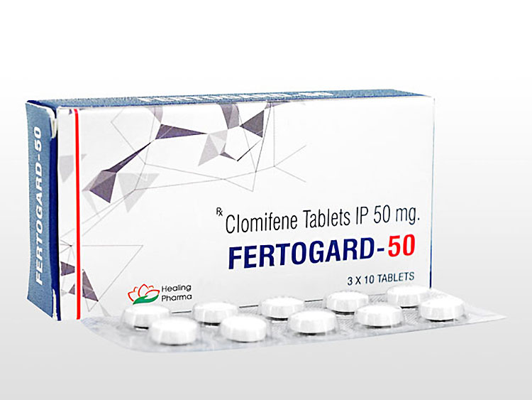 Fertogard 50 mg 100錠 クロミッドのジェネリック　睾丸の機能回復